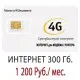 Безлимитный Билайн 1200 руб/мес. - 300 Гб.