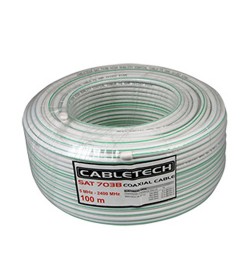 Коаксиальный кабель SAT-703 белый