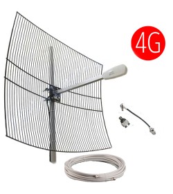 Комплект 3G / 4G 27 dBi  (Антенна, кабельная сборка)