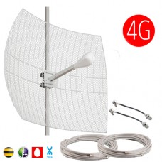 Комплект MIMO 3G / 4G 2х27 dBi (Антенна, кабельная сборка)